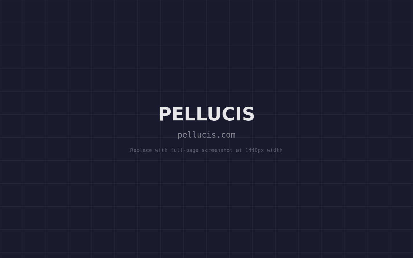 PELLUCIS website screenshot